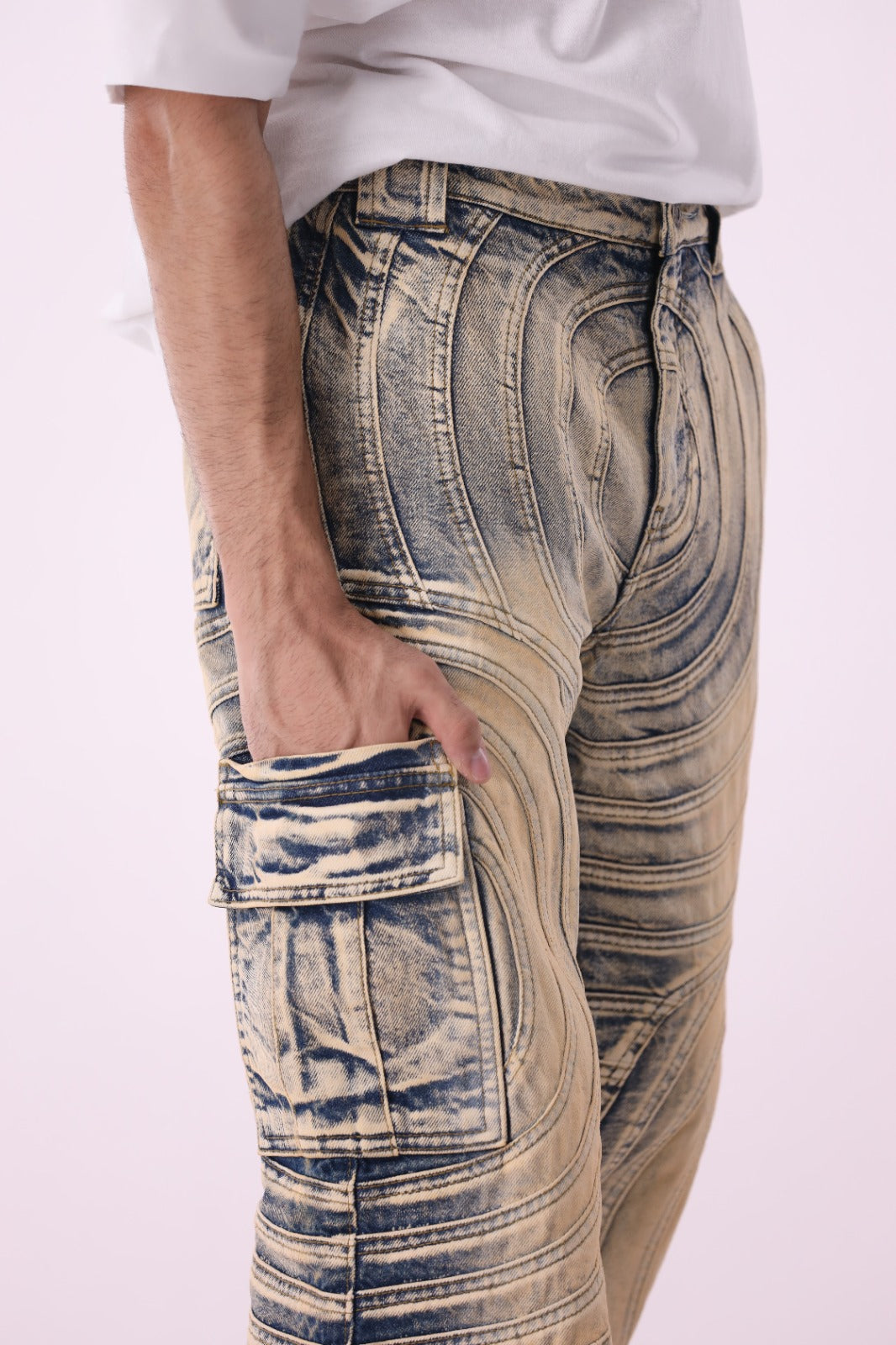 Sariyo's Unisex Biker Jeans | Random Wash