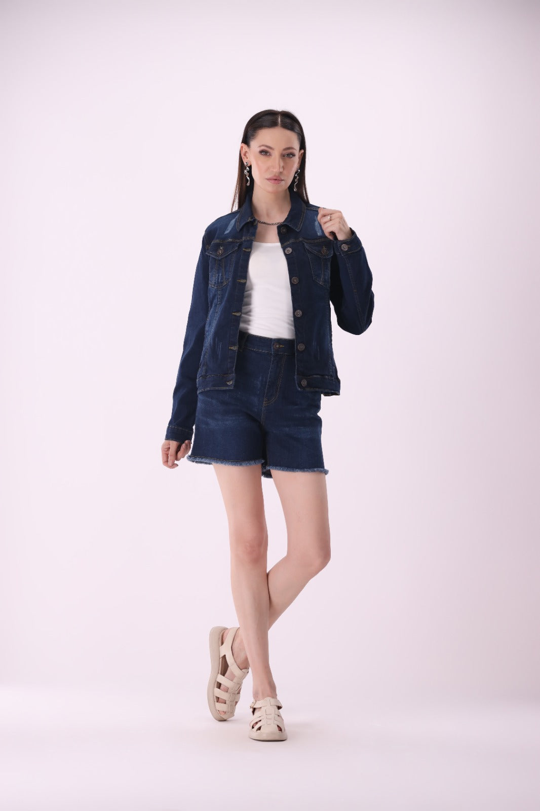 Sariyo's jacket for women | Dark Wash