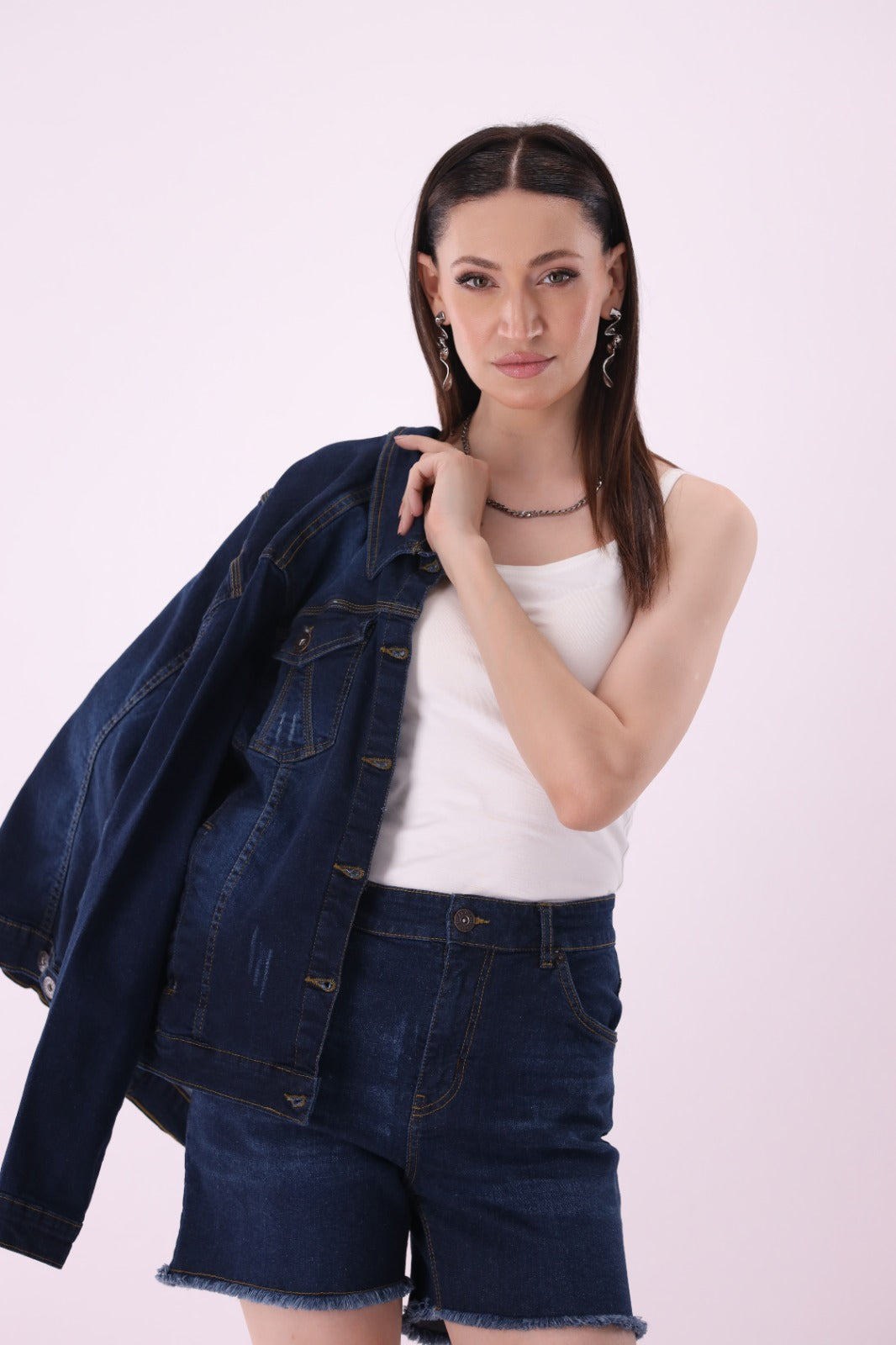 Sariyo's jacket for women | Dark Wash
