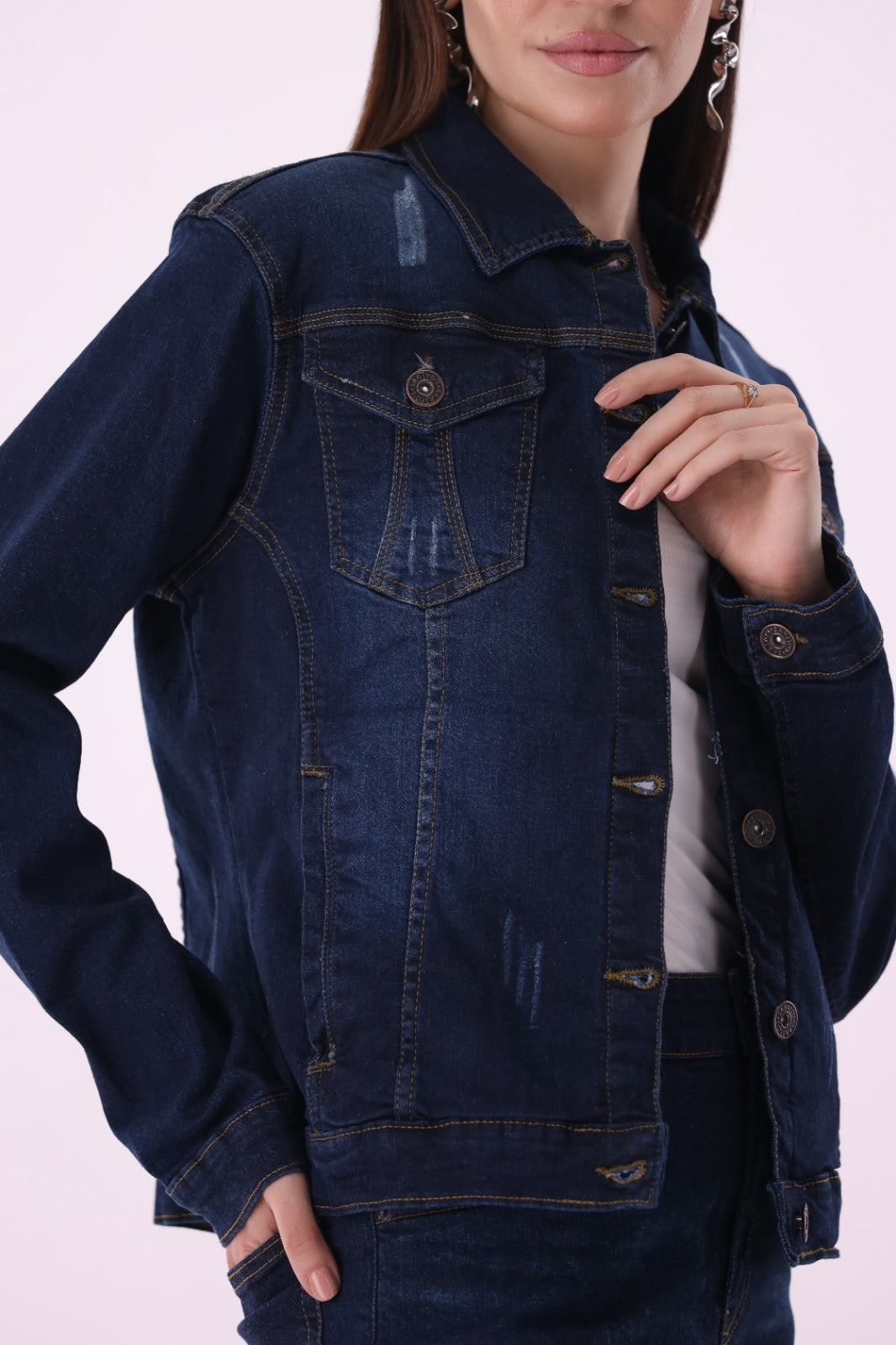 Sariyo's jacket for women | Dark Wash