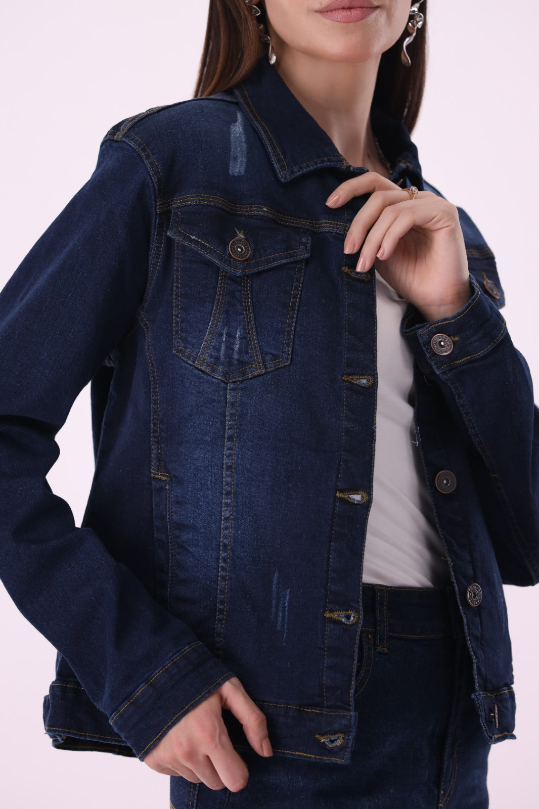 Sariyo's jacket for women | Dark Wash