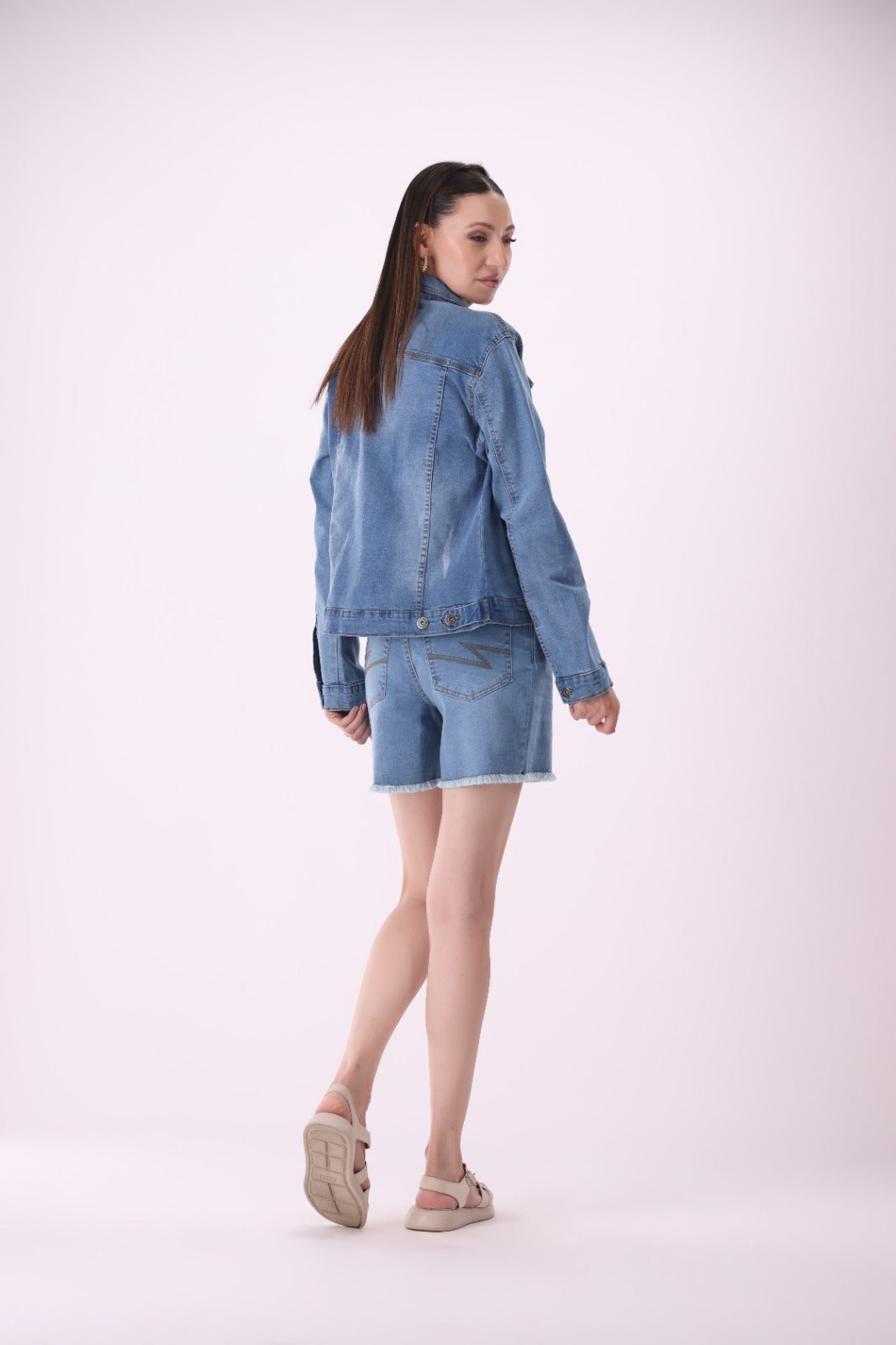 Sariyo's jacket for women | Light Wash