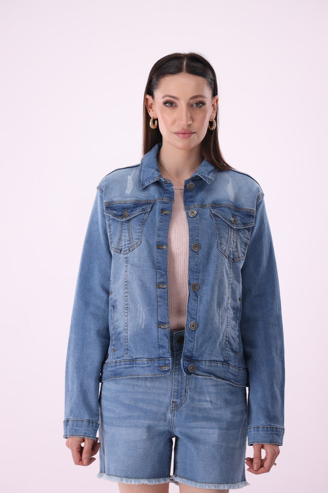 Sariyo's jacket for women | Light Wash