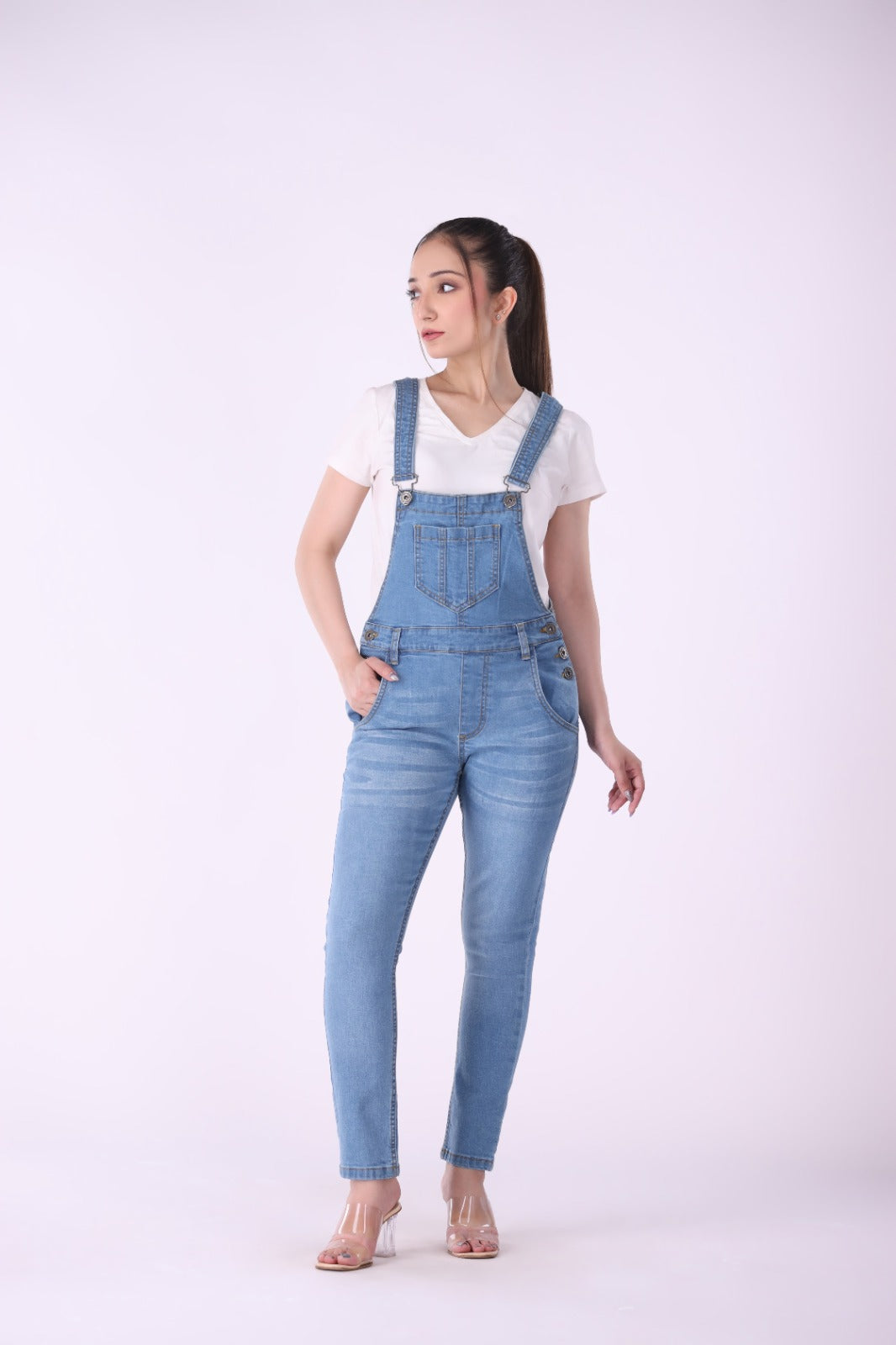 Sariyo's Denim Women's Romper | Light Wash