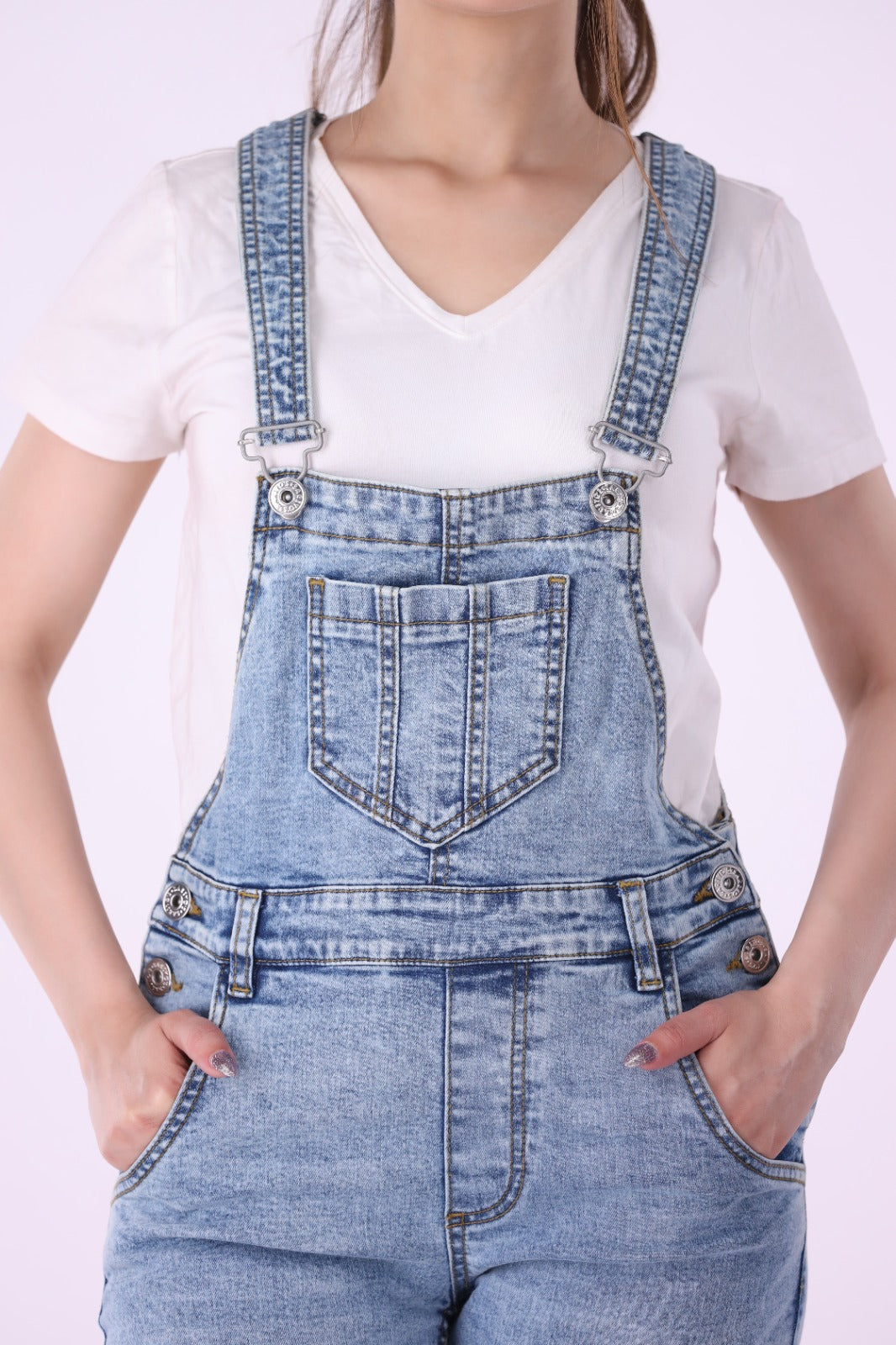 Sariyo's Denim Women's Romper | Medium Wash