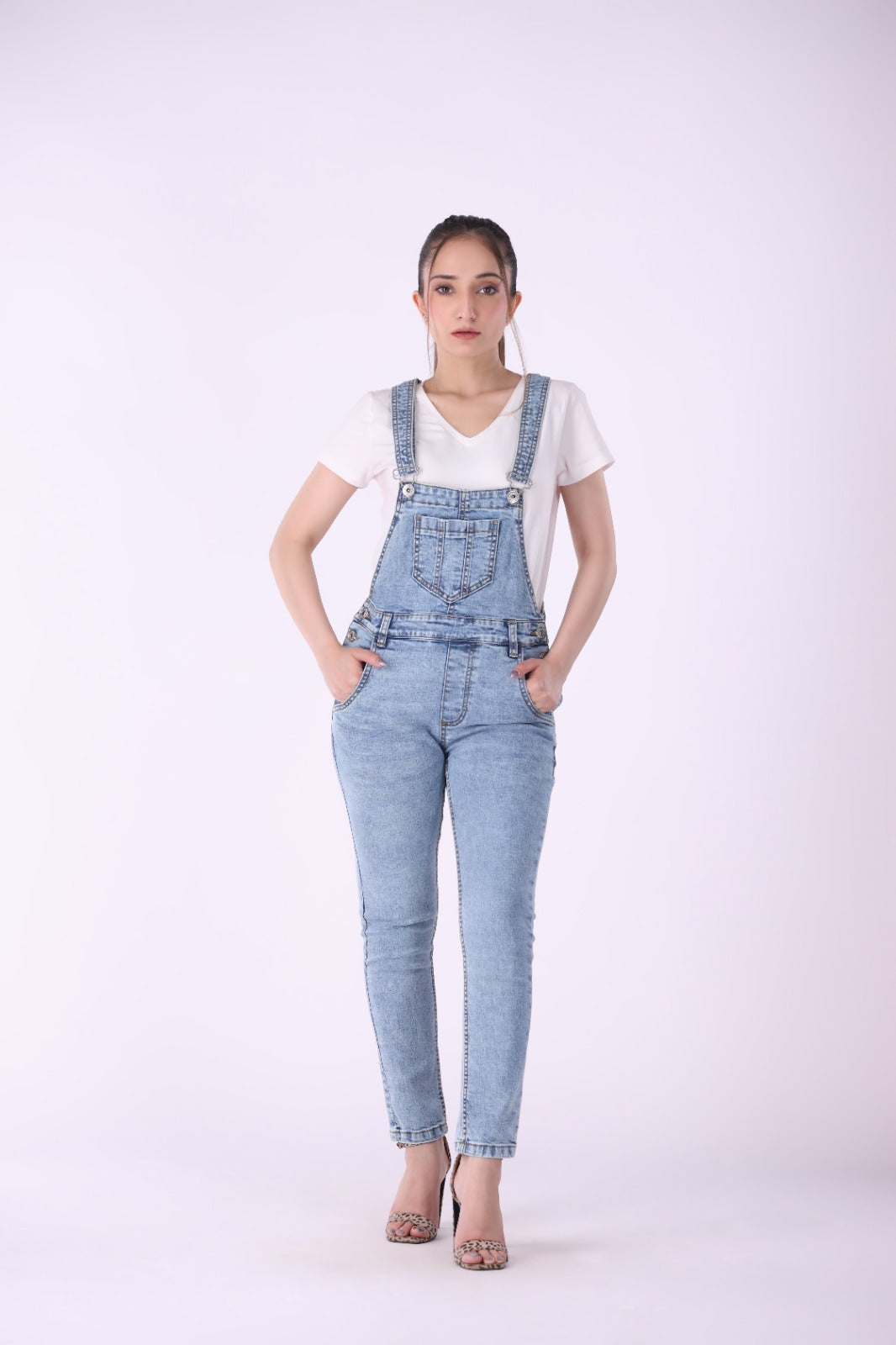 Sariyo's Denim Women's Romper | Medium Wash