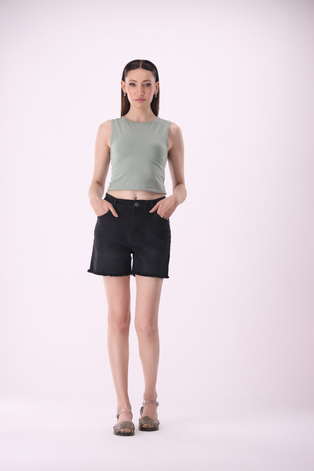 Sariyo's Shorts for Women | Black Wash