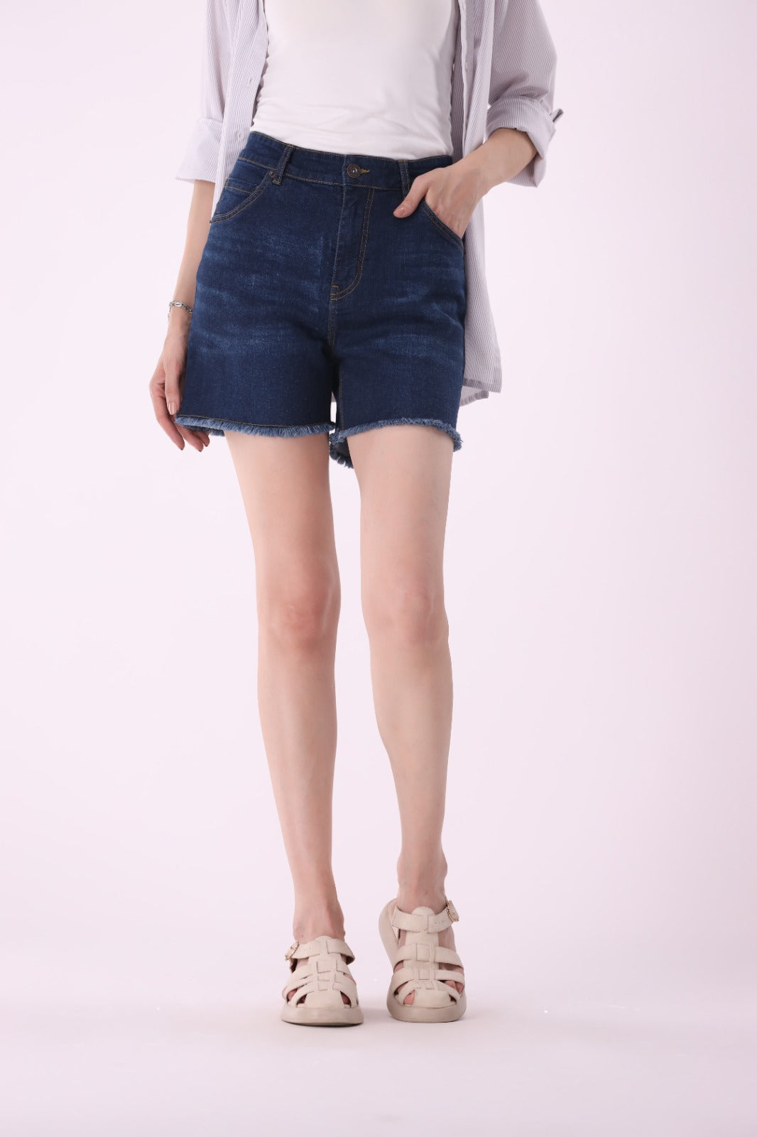 Sariyo's Shorts for Women | Dark Wash