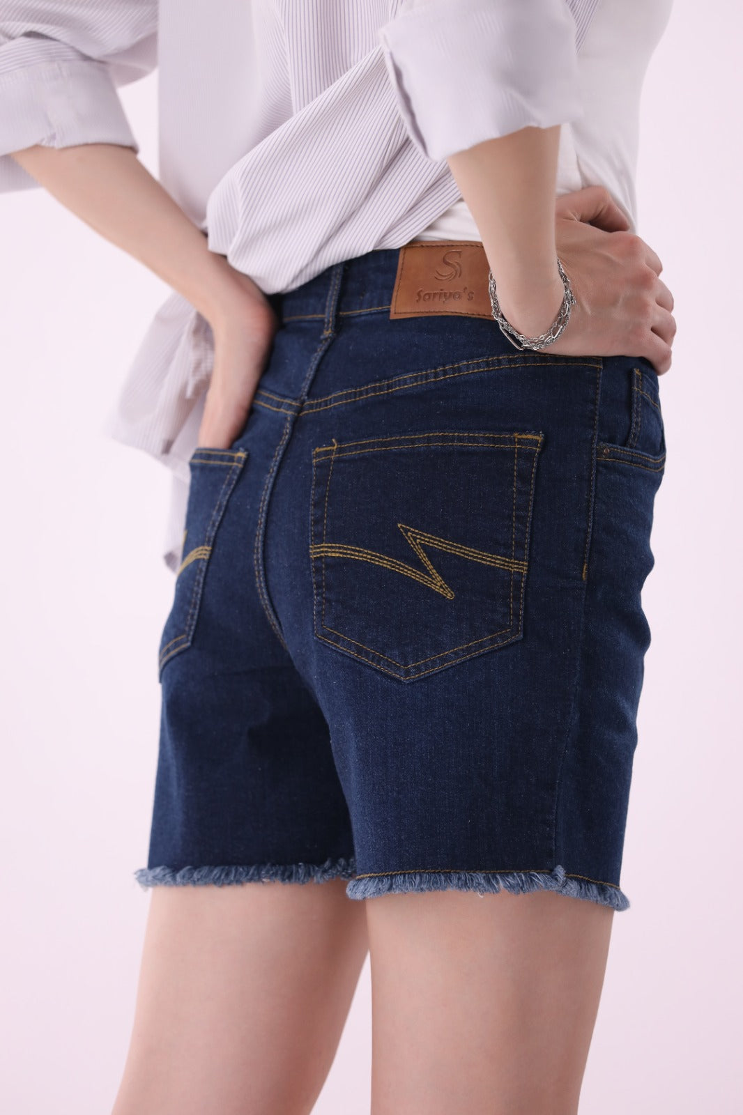 Sariyo's Shorts for Women | Dark Wash