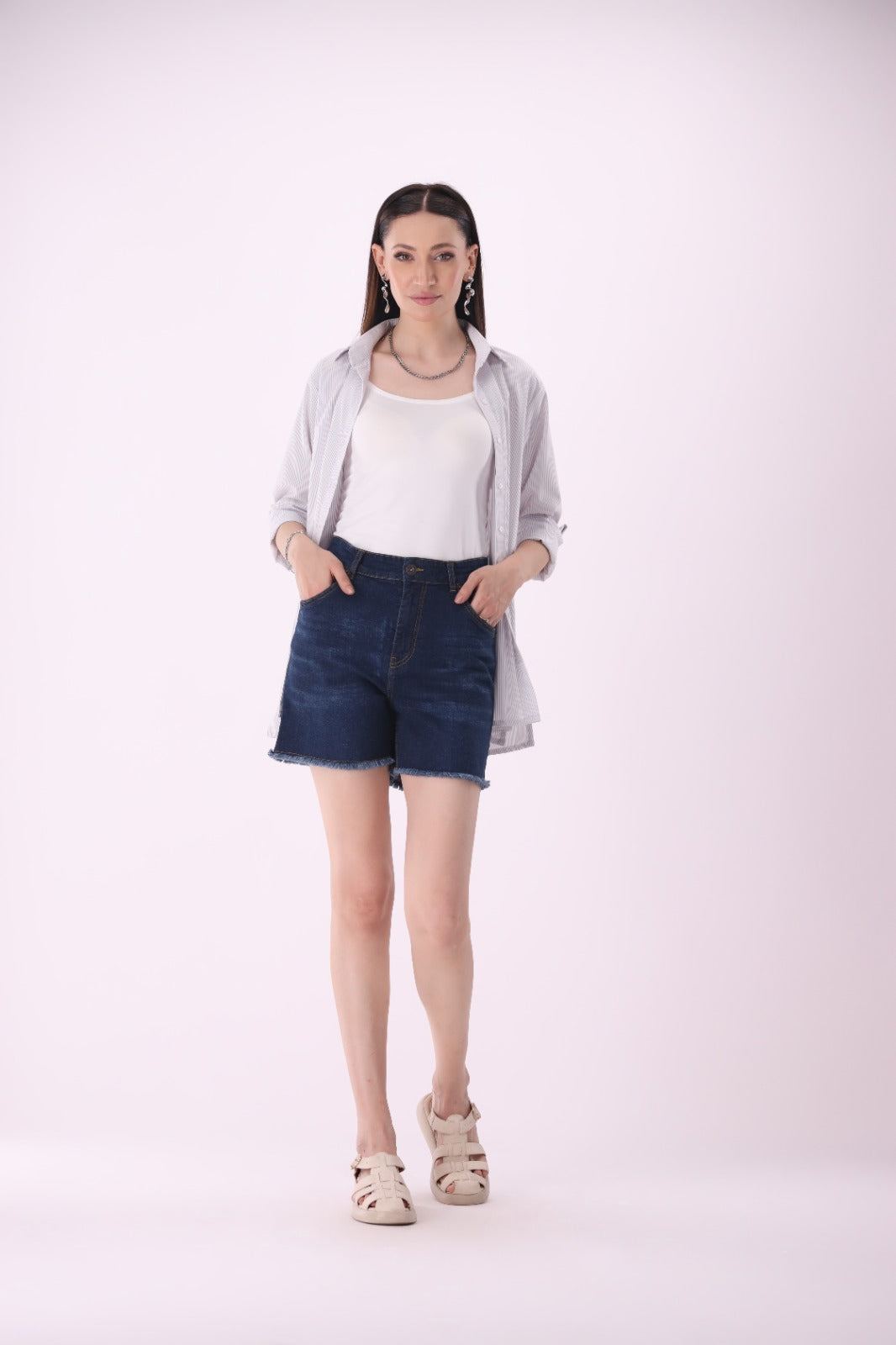 Sariyo's Shorts for Women | Dark Wash
