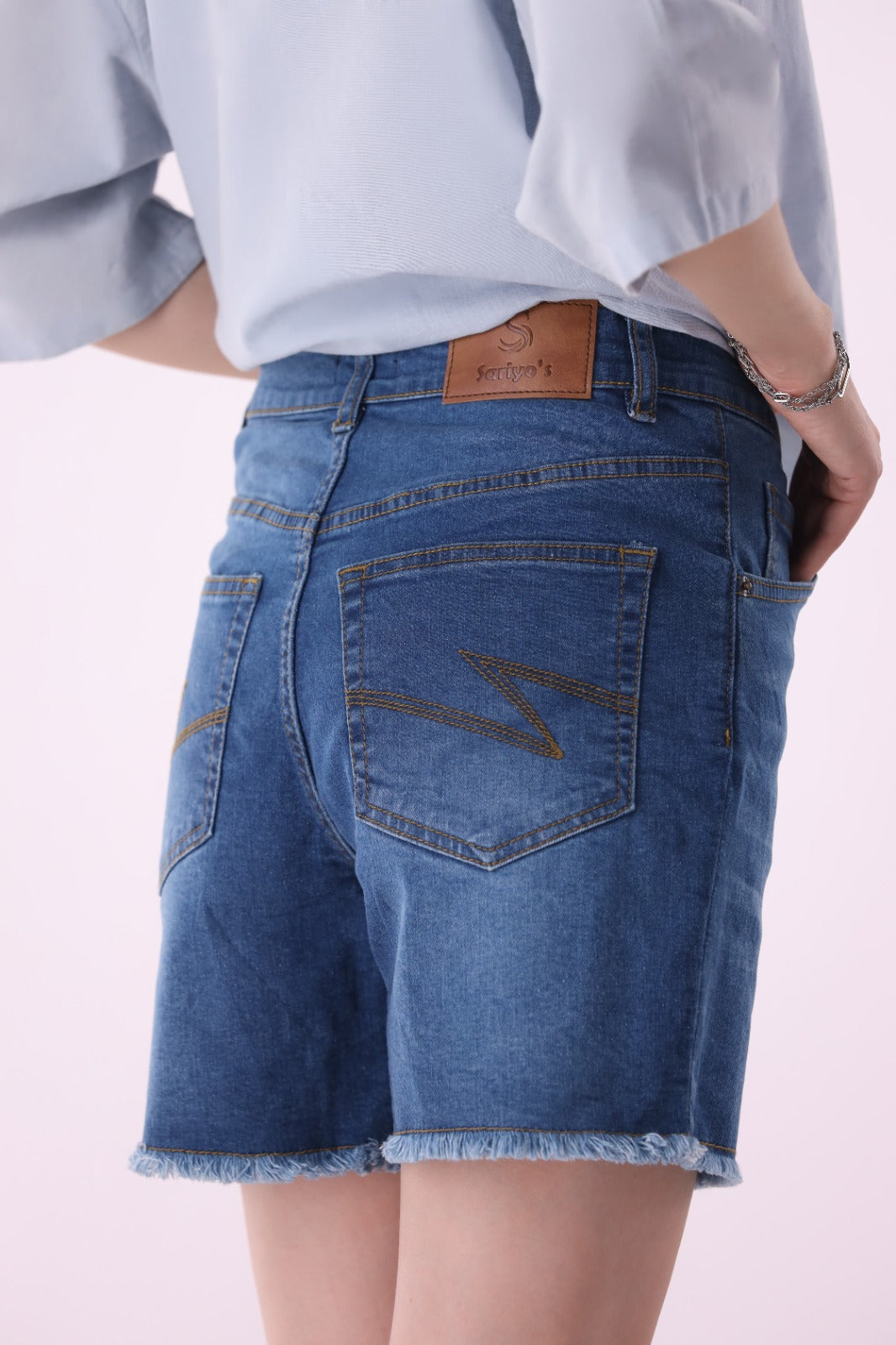 Sariyo's Shorts for Women | Medium Wash