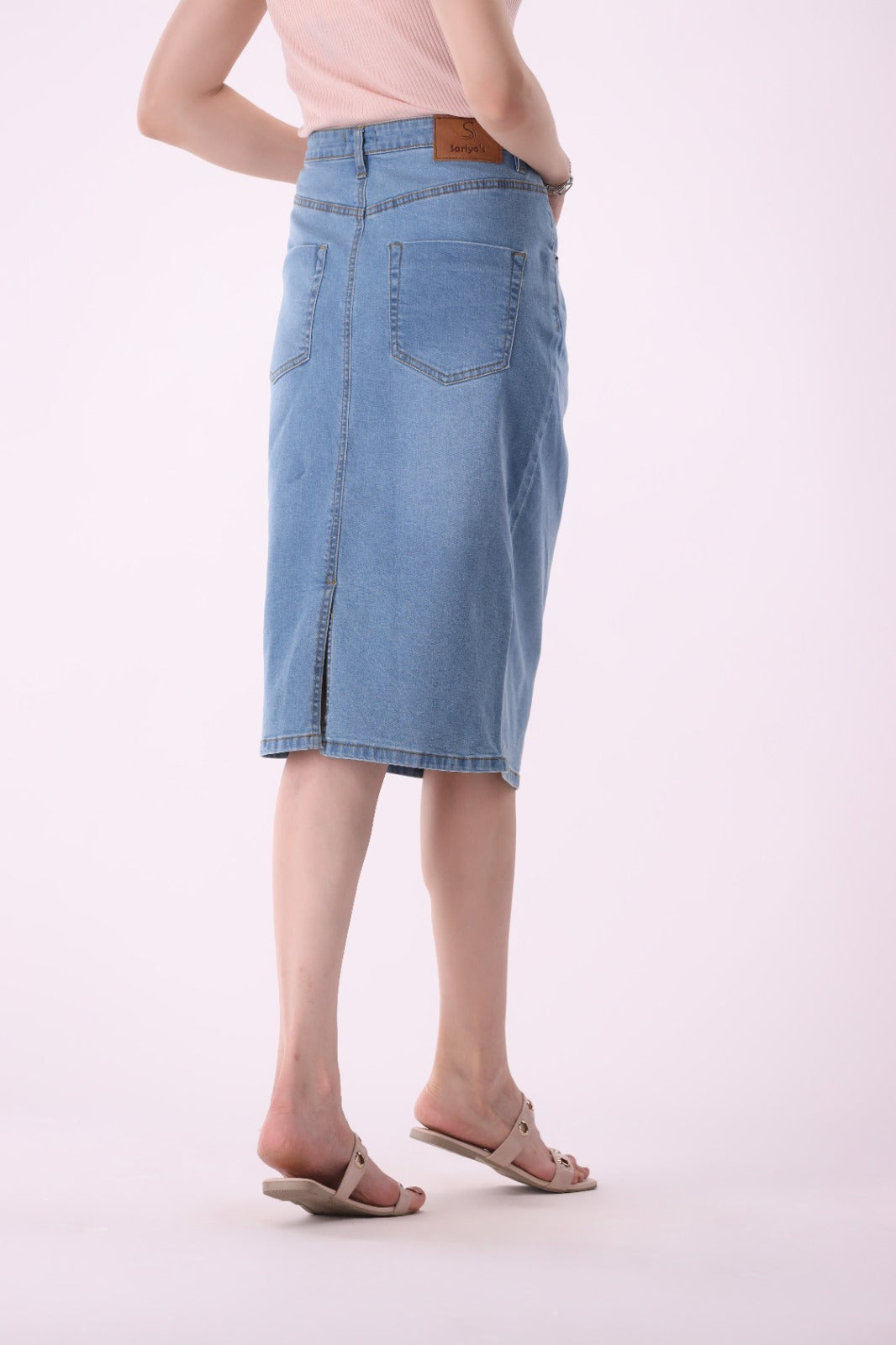 Sariyo's Women's Denim Skirt | Medium Wash