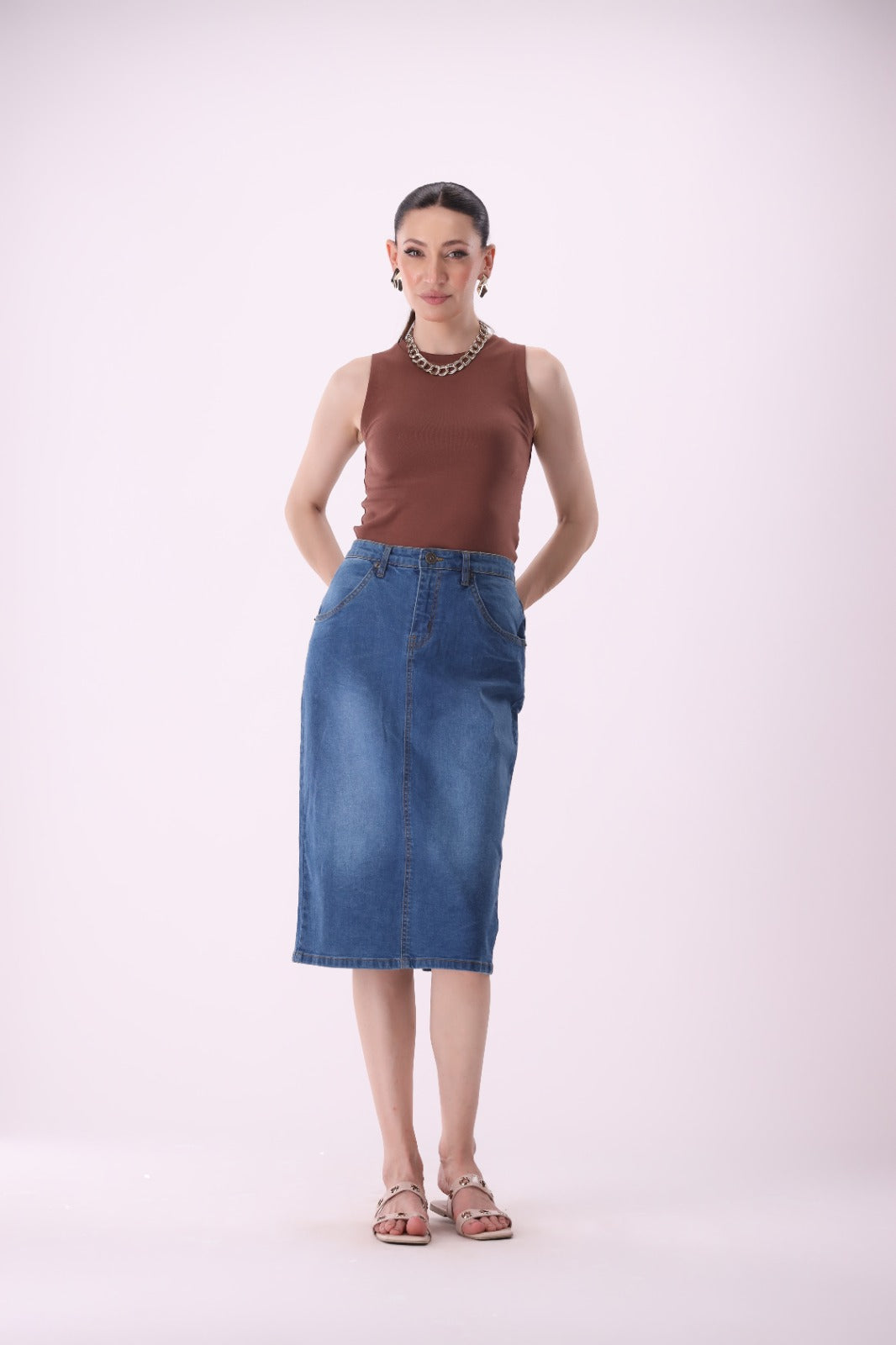 Sariyo's Women's Denim Skirt | Random Wash
