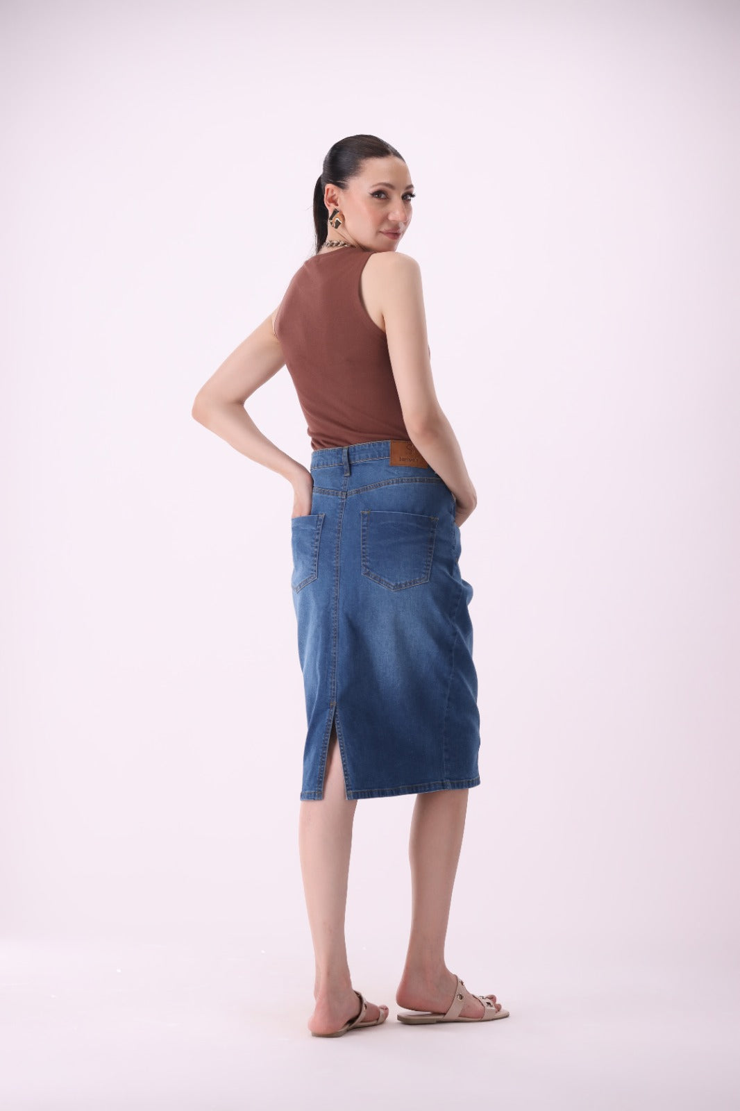 Sariyo's Women's Denim Skirt | Random Wash