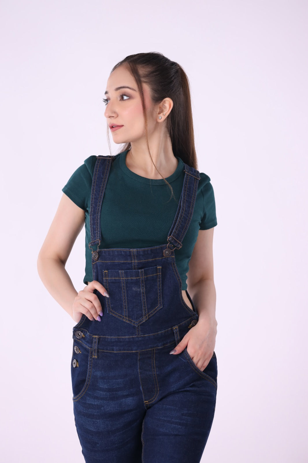 Sariyo's Denim Women's Romper | Dark Wash