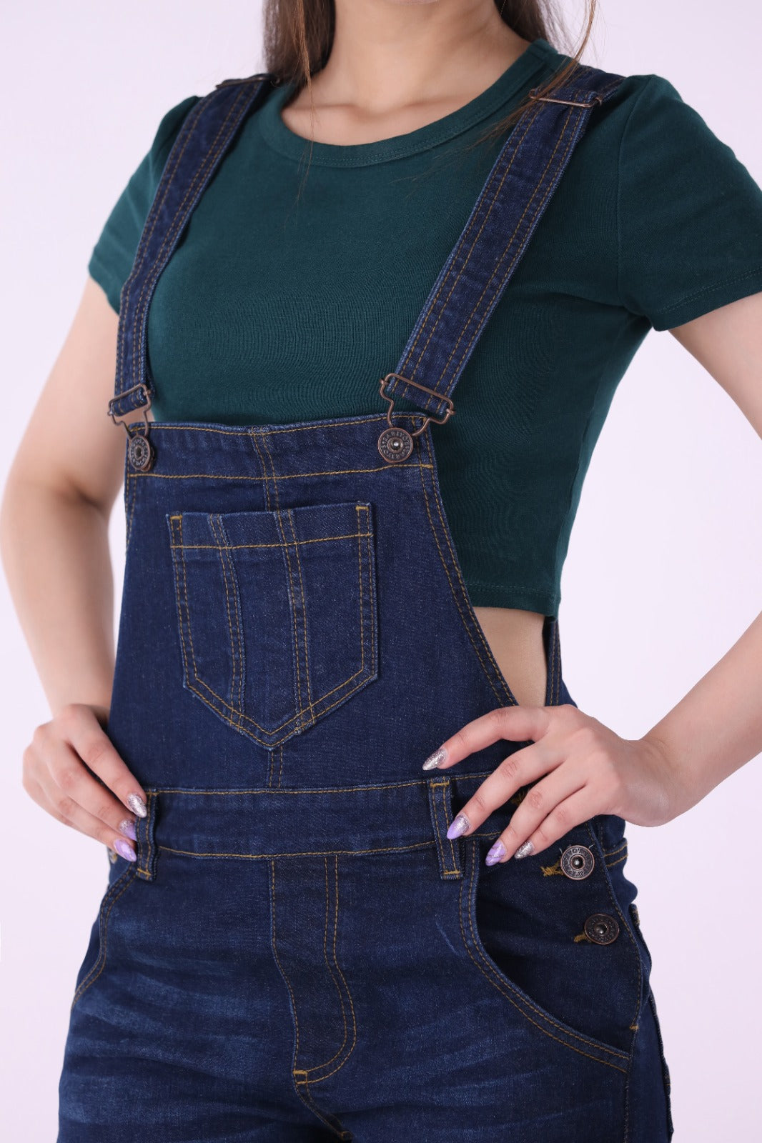 Sariyo's Denim Women's Romper | Dark Wash