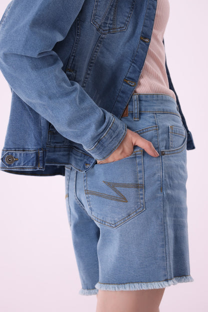 Sariyo's jacket for women | Light Wash
