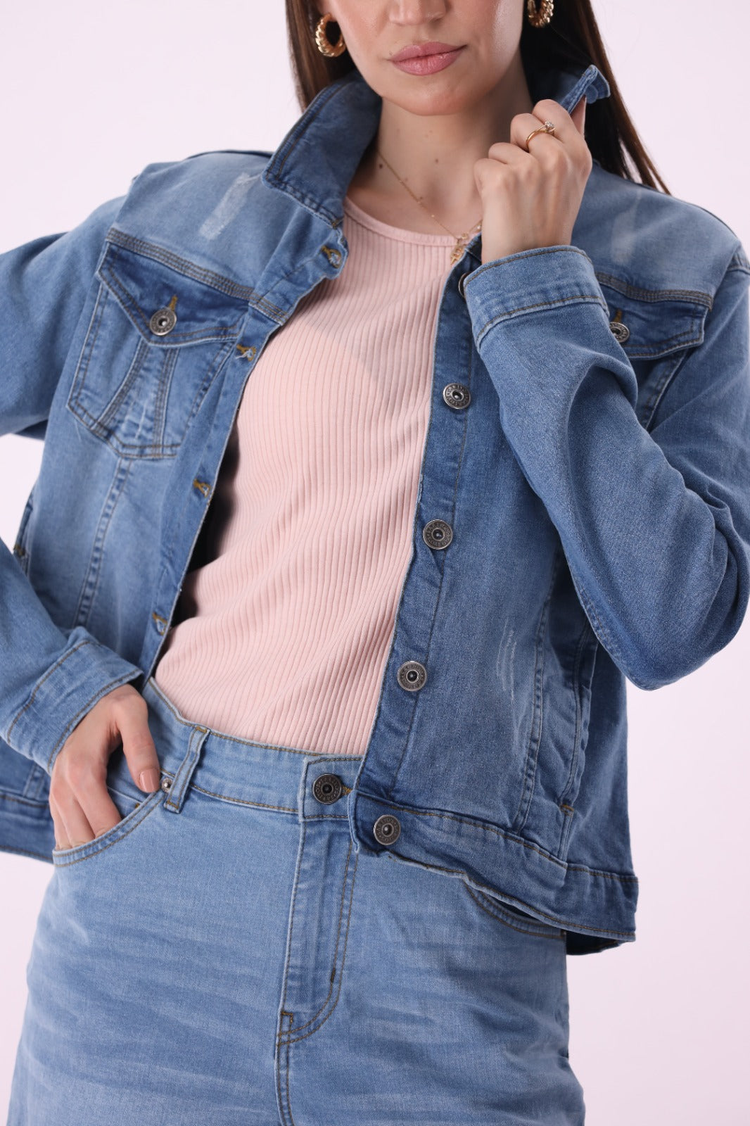 Sariyo's jacket for women | Light Wash