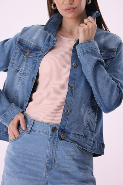 Sariyo's jacket for women | Light Wash