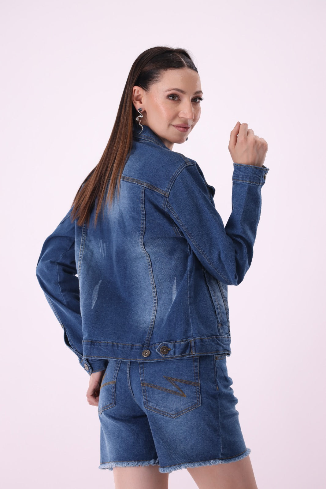 Sariyo's jacket for women | Medium Wash