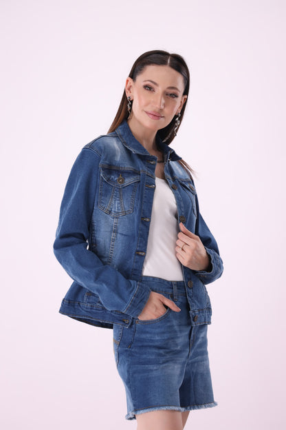 Sariyo's jacket for women | Medium Wash