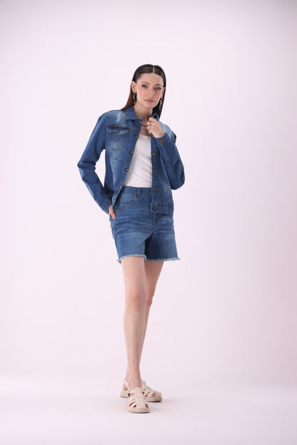 Sariyo's jacket for women | Medium Wash