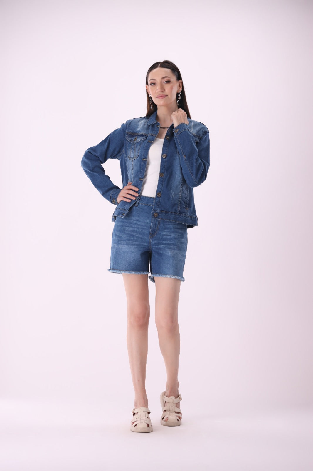 Sariyo's jacket for women | Medium Wash