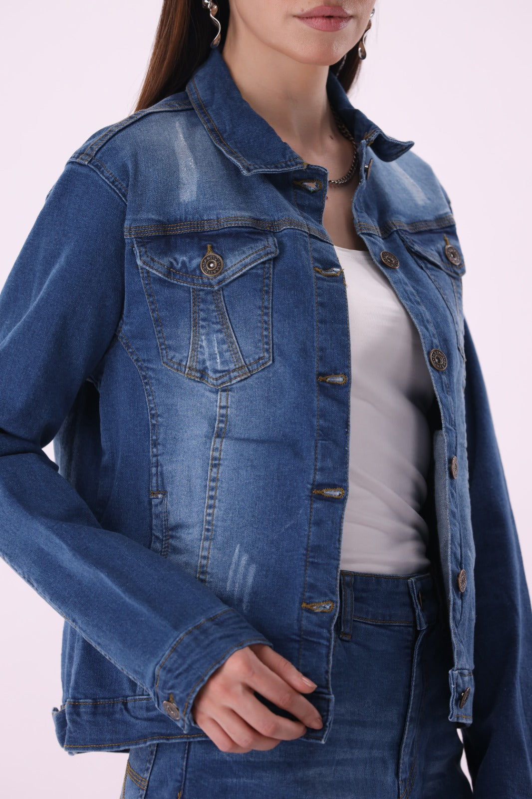Sariyo's jacket for women | Medium Wash