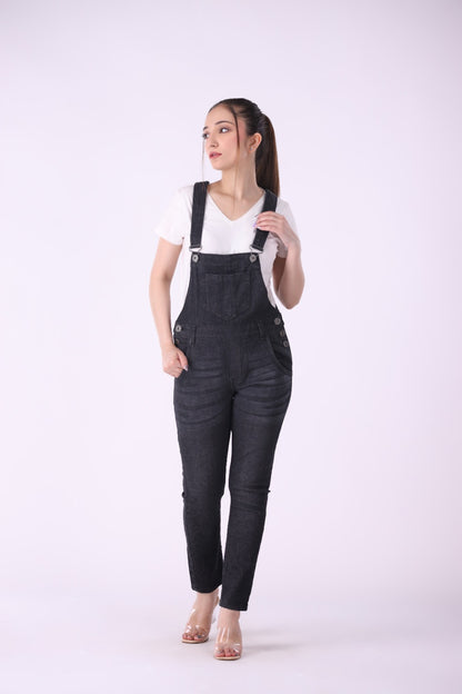 Sariyo's Denim Women's Romper | Black Wash