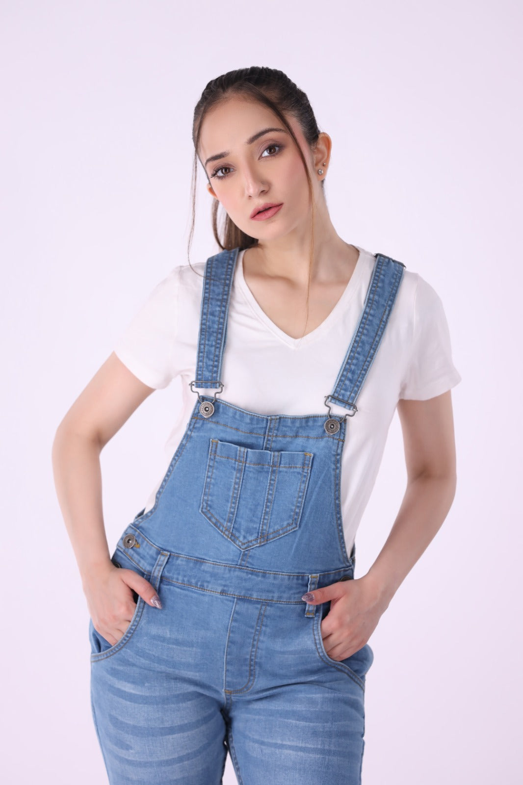 Sariyo's Denim Women's Romper | Light Wash