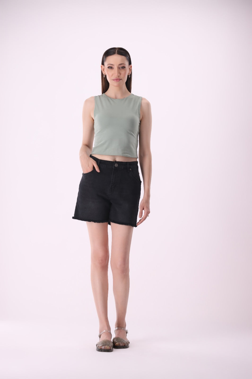 Sariyo's Shorts for Women | Black Wash