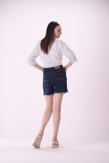 Sariyo's Shorts for Women | Dark Wash
