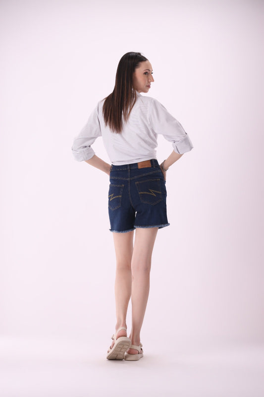 Sariyo's Shorts for Women | Dark Wash