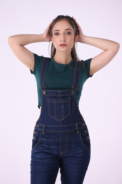 Sariyo's Denim Women's Romper | Dark Wash