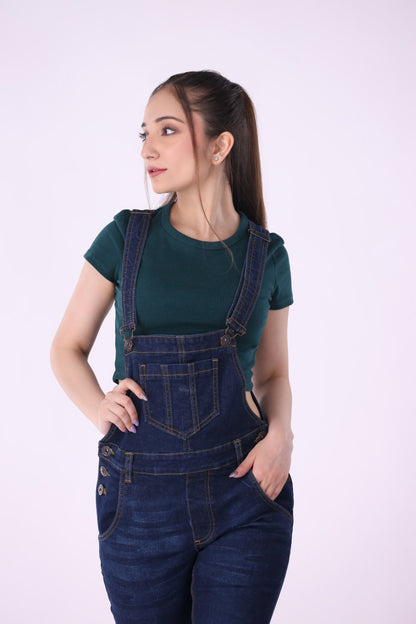 Sariyo's Denim Women's Romper | Dark Wash